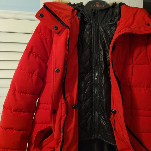 Guess Hooded Parka with Faux Fur Trim - Picture 11 of 11